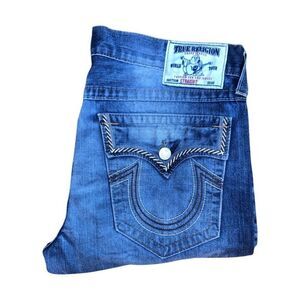 TRUE Religion Jeans Size 36 STRAIGHT Blue